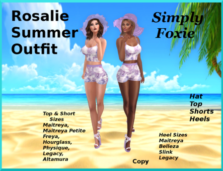 Second Life Marketplace - Rosalie Summer Outfit (Boxed)